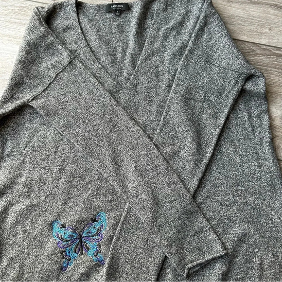 Aritzia Babaton Erin Wool Linen Blend Sweater With Buttery Embroidery - Picture 8 of 16